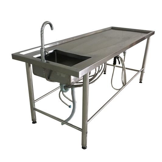 Embalming Table with Sink
