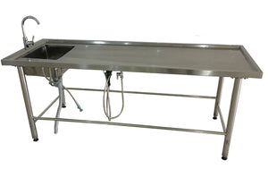 stainless steel embalming table