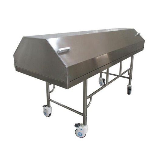 stainless steel covered cadaver carrier