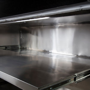 stainless steel body tray with slides